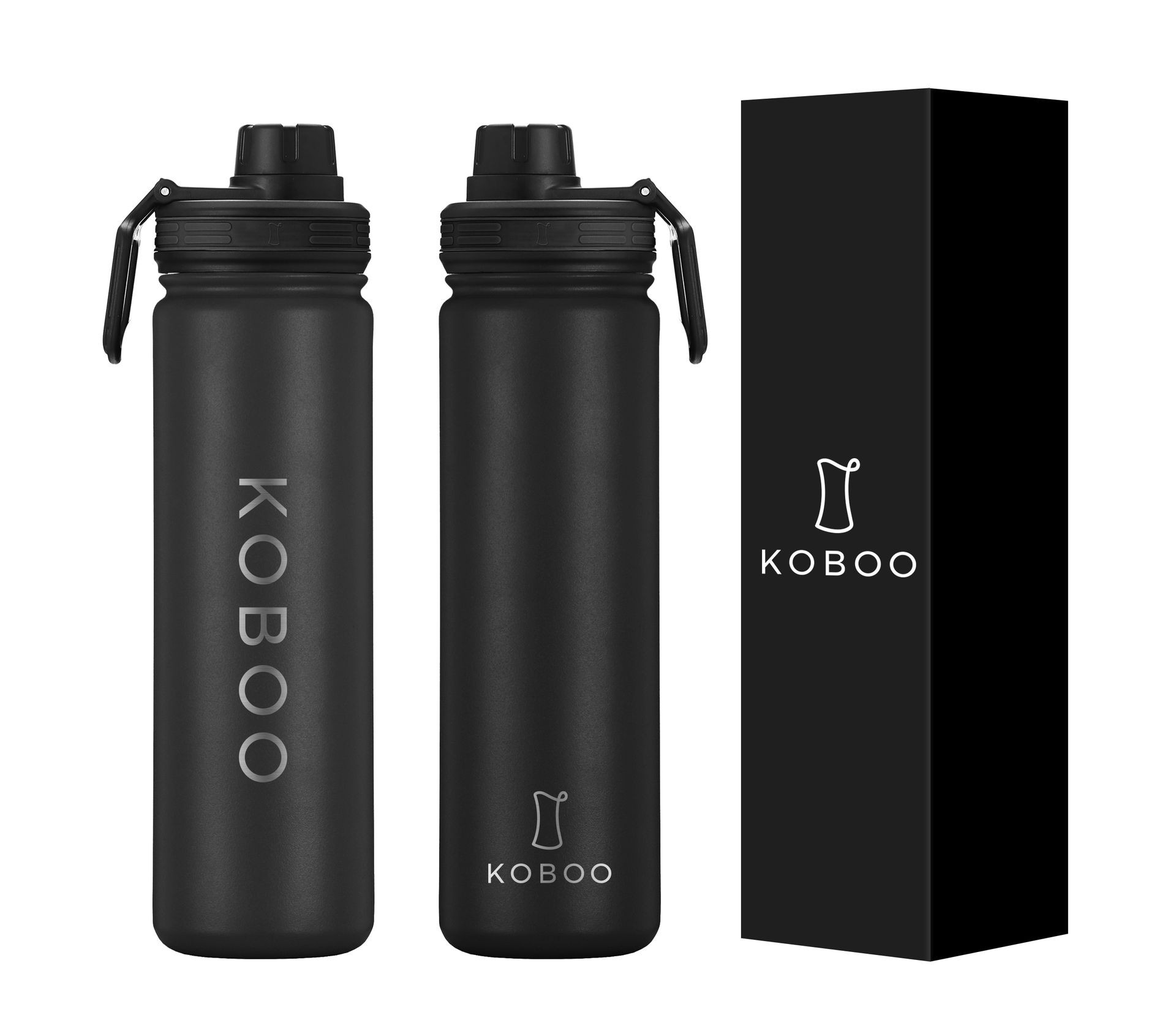 KOBOO Flask 24 OZ Midnight Black