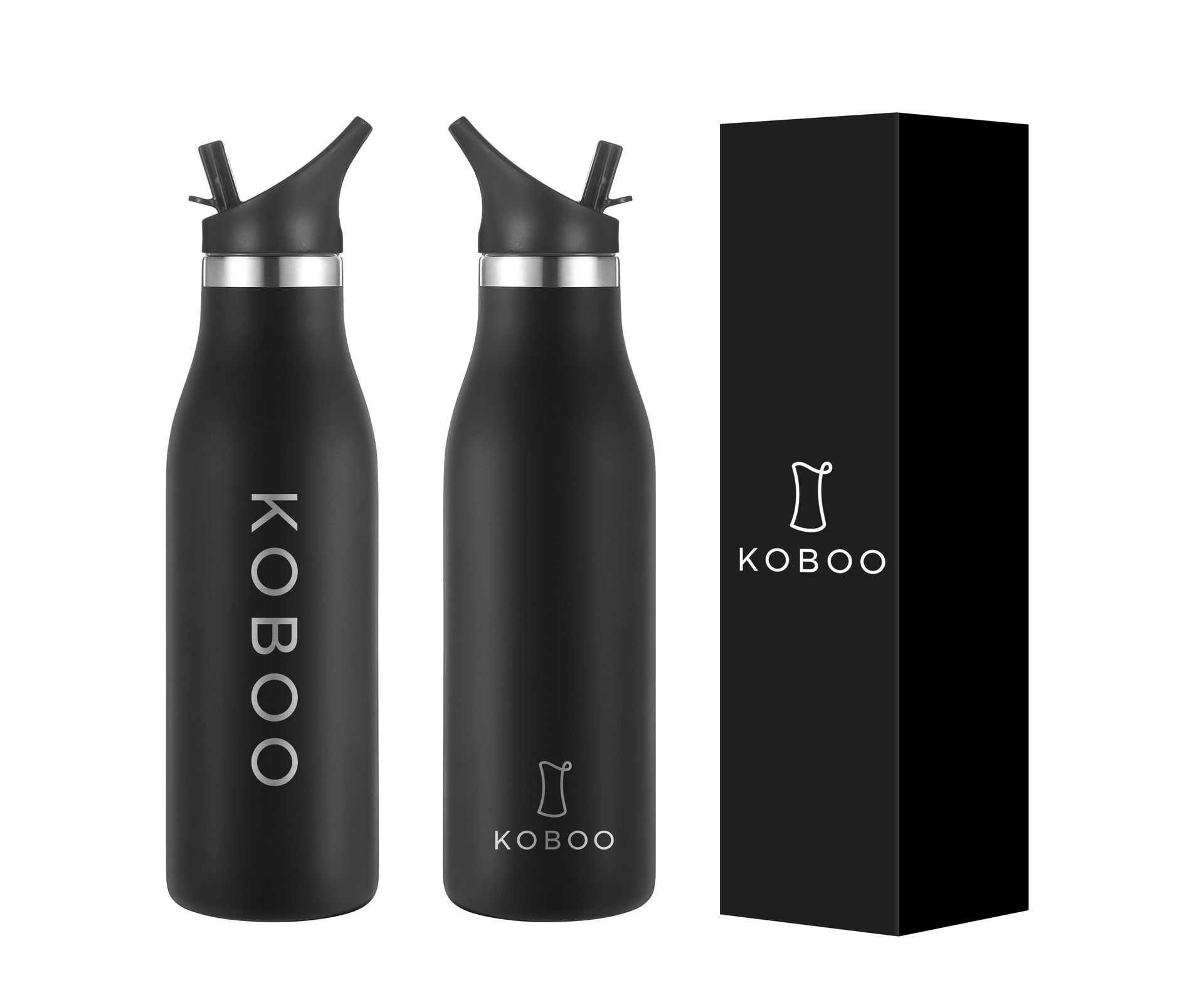 KOBOO Flask 18 OZ Midnight Black